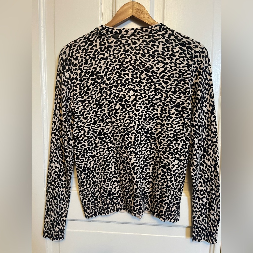 JCREW NWT Animal Print Cardigan -Hand Printed - Picture 10 of 15